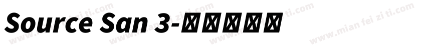Source San 3字体转换